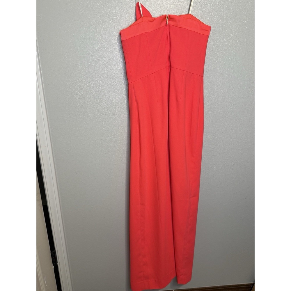 Lilly Pulitzer Anasophia Rosette Strapless Maxi Column Dress Size 2 Cane Coral - Picture 7 of 7